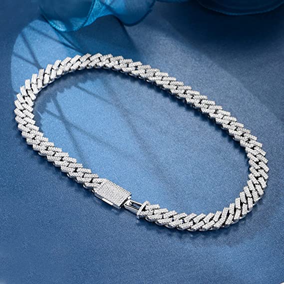 24 Inch 13mm Hip Pop Miami Cuban Necklace for Men Women with cubic zirconia