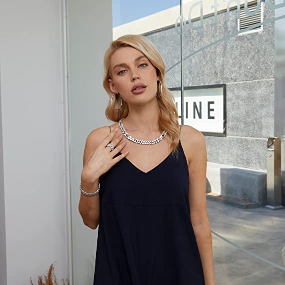 24 Inch 13mm Hip Pop Miami Cuban Necklace for Men Women with cubic zirconia