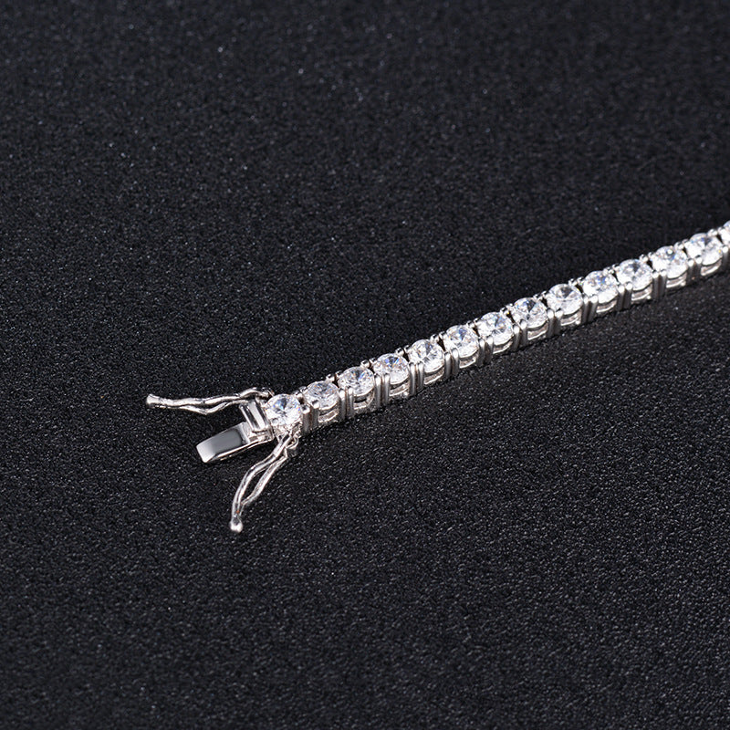 6mm 925 Sterling Silver Tennis Bracelet Cubic Zirconia