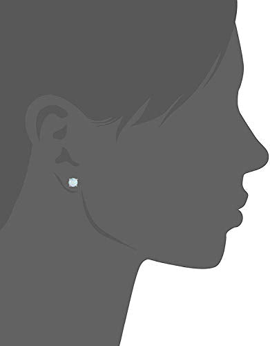 GEMSME 925 Sterling Silver White Opal Stud Earrings Hypoallergenic Jewelry for Women (sliver opal)…