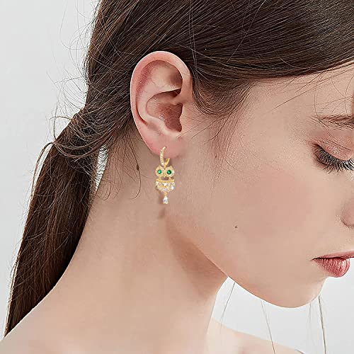 GEMSME Gold Dainty Dangle Hoop Earrings, Small Hoop Earrings with Charms, Gold Huggie Hoop Earrings, 18K Gold Plated Huggie Earrings for Women Men, Hypoallergenic Dangle Earrings for Sensitive Ears
